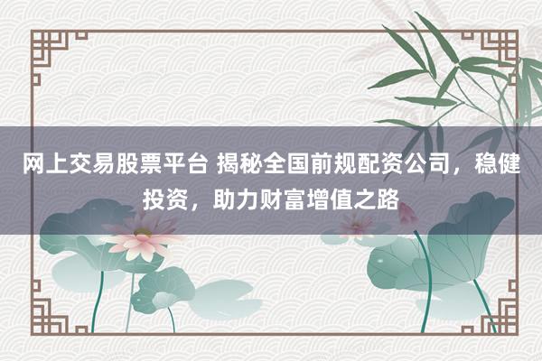 网上交易股票平台 揭秘全国前规配资公司，稳健投资，助力财富增值之路
