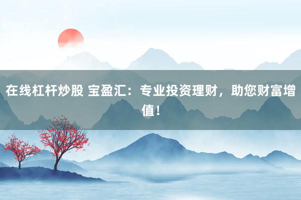 在线杠杆炒股 宝盈汇：专业投资理财，助您财富增值！